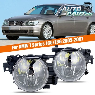 Par de faros antiniebla con bombilla LED para BMW Serie 7 E65 E66 2002-2008 Foto 1 de 4
