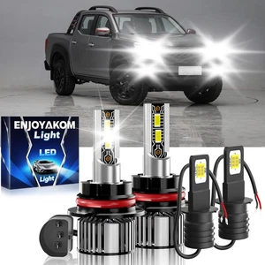 For Nissan Frontier 2001-2002 LED Headlight Hi/Lo Fog Light Bulbs Plug & Play - Picture 1 of 16