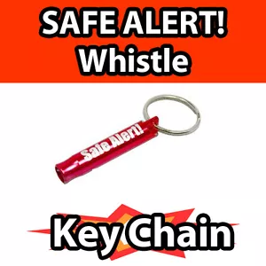 SAFE ALERT! TM Safety Survival Rescue WHISTLE for EMERGENCY key chain aluminum - Picture 1 of 1