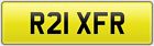 R21 XFR NEAT 2 DIGIT OLD PERSONALISED CAR REG NUMBER PLATE ALL FEES PAID - XF R
