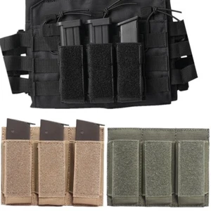 Tactical Triple Magazintasche Outdoor Molle Mag Pouch Pistole Munition Mag Holster - Bild 1 von 14