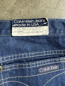 Vintage DS Calvin Klein Jeans 412 5 Pocket Western Denim 32” x 31” Made in USA - Bild 1 von 4