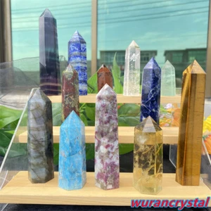 2,2 Pfund Mix natürlicher Obelisk Turm Quarz Kristall Stab Spitze Reiki Heilung Edelstein 12 Stck. - Bild 1 von 12
