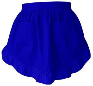 Women’s Waist Aprons with White Pockets Half Server Home Waitress Vintage Ser... - Picture 1 of 5