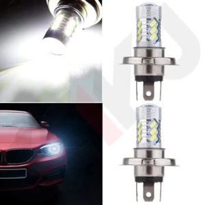 H4 9003 HB2 LED Headlight Bulbs Kit High Low Beam Bright 60W 6000K White 2PCS - Picture 1 of 5