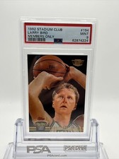 1992 Stadium Club MEMBERS ONLY Larry Bird Basketball Card #194 PSA 9