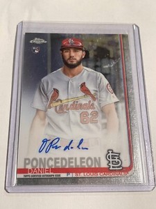 2019 Topps Chrome Daniel Poncedeleon RC AUTO #RA-DP