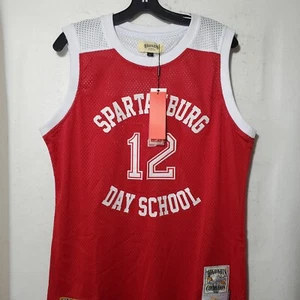 Zion Williamson Spartanburg Day School Jersey Red #12 Headgear Classics Large - Picture 1 of 12