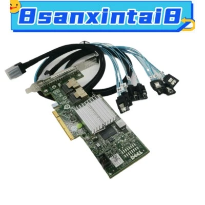 Dell H200 6Gbps SAS HBA P20 IT Mode ZFS FreeNAS unRAID W/ 2* SFF8087 SATA Cable - Image 1 of 4