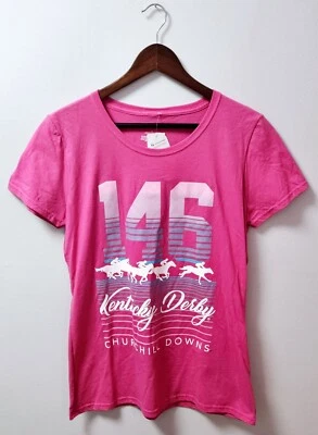 Camiseta Kentucky Derby 146 2020 rosa para mujer talla L - nueva con etiquetas Foto 1 de 4