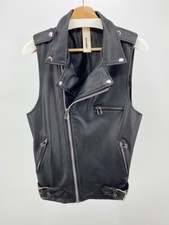 Attatchment Kazuyuki Kumagai Leather Riders Vest size S made in Korea
