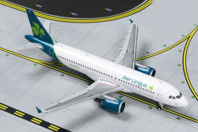 GeminiJets Aer Lingus New Livery For Airbus A320 EI-CVA 1/400 plane Pre-built - Image 1 of 4