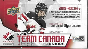 2019-20 Upper Deck Team Canada Juniors Hobby Box Sealed - 15 Packs per box - Picture 1 of 1