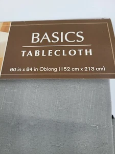 Benson Mills Basics Oblong 60"x84" Ash Seats 6-8 100% Polyester Fits Oval Also - Picture 1 of 3