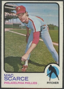 1973 Topps #6 Mac Scarce Philadelphia Phillies
