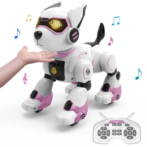 Remote Control Robot Dog for Girls Smart RC Dog Pink Robot Pet Toy Puppy Gift - Picture 1 of 7