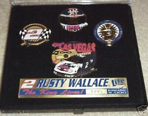 Rusty Wallace The King Live NASCAR  Limited Edition Pin Set 
