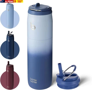 Bottle Bottle Insulated Water Bottle with Straw and Lid, 1 Litre(32Oz) Stainless - Picture 1 of 7