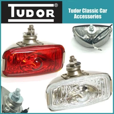 Classic Car Reverse Light & Fog Lamp 12v Glass lens with Stainless Steel body - Image 1 of 4