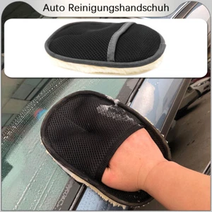 Herramienta de lavado de coches herramienta de lavadora guante herramienta de lana imitada pulido - Imagen 1 de 12