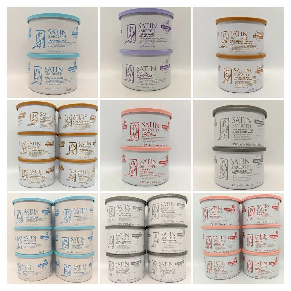 Satin Smooth Hair Removal Wax -14oz - Pick Any Pack