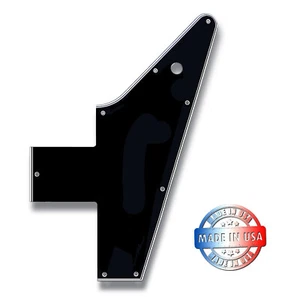5 Ply Black/White Pickguard for Gibson Custom Shop '58 Explorer RI - Picture 1 of 5