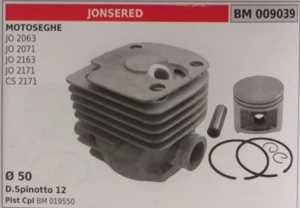 CILINDRO COMPLETO E PISTONE MOTOSEGA JONSERED JO 2063 2071 2163 2171 CS2171 Ø 50 - Picture 1 of 3