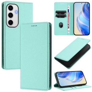Magnetic Leather Wallet Case Flip Cover For Samsung Galaxy S25 Ultra S22 Plus - Picture 1 of 22