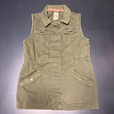 Chaleco verde abotonado Cat & Jack talla pequeña 6/6x para niñas Foto 1 de 4