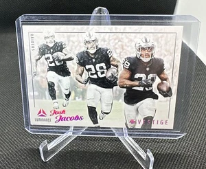 2023 PANINI LUMINANCE #12 JOSH JACOBS VESTIGE INSERT LAS VEGAS RAIDERS - Picture 1 of 2