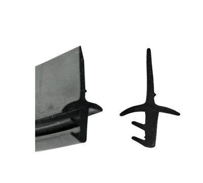 GRETSCH-UNITAS GMBH Schiebetürdichtung/Schiebetür Dichtung/Türdichtung P-1483, Farbe: Schwarz (5m)