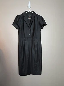 Club Monaco Kleid 6 schwarz kurz Sl Shir Arbeit Party LN - Bild 1 von 10