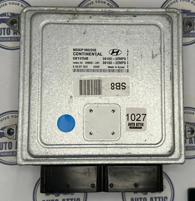 Módulo de control del motor Hyundai Elantra 2011-2013 39102-2EMP3 genuino OEM Foto 1 de 2
