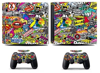 Bombing 262 Vinyl Skin Sticker Cover for Sony PS4 Pro PlayStation 4 Pro Decals - Image 1 of 2