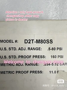 Interruptor de presión D2T-M80SS nuevo - Imagen 1 de 2