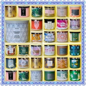 BATH & BODY WORKS White Barn 3-WICK CANDLE 14.5 OZ with LID u pick scent NEW - Picture 1 of 70
