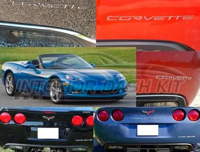 Inserto de parachoques cromado para Chevrolet Chevy Corvette C6 C-6 2005 2006 2007 2008 09 Foto 1 de 4