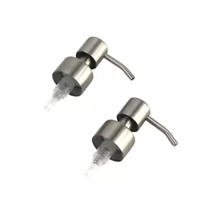 2 pezzi teste pompa lozione in acciaio inox dispenser sapone teste pompa tappo ricambio bottiglia - Foto 1 di 11