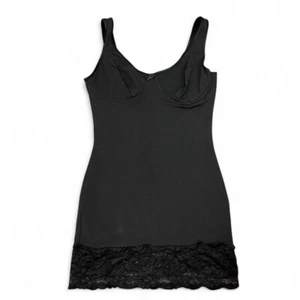 Black Fredericks of Hollywood Lace Bodycon Tank dress size Small - Picture 1 of 6