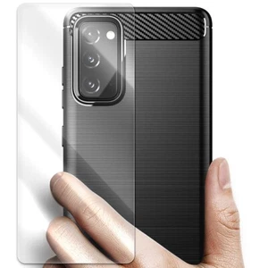 Displayschutzfolie Kohlefaser TPU Hülle für Samsung Galaxy S20 FE 5G G781U Handy - Bild 1 von 1