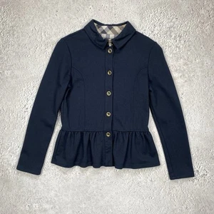 Burberry Girls 12y / 150 Cm Jacket Giacca Blue Long Sleeve Sweater  - Picture 1 of 10