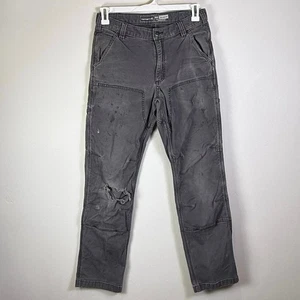 Carhartt Double Knee Relaxed Fit Hose Herren 32x34 grau Thrashed Grunge - Bild 1 von 8