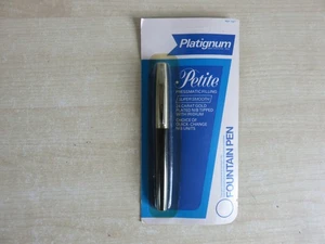 Black / Silver Platignum Petite Fountain Pen. Sealed, Unopened Pack. - Picture 1 of 5