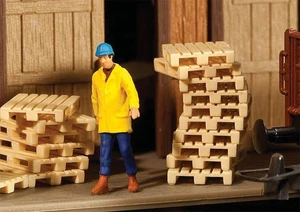Walthers SceneMaster HO Scale Wood Pallets for Loading Dock (Kit) 12-Pack - Picture 1 of 1