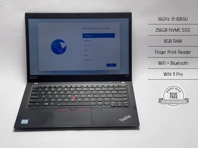 Lenovo ThinkPad T490s 1.6GHz i5-8265U, 8GB RAM, 256GB NVME SSD, WIN11, WiFi FPR Foto 1 de 4
