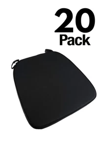 20 Pack 2" Thick Chiavari Chair Pad, Seat Cushion with Hook and Loop Straps - Picture 1 of 62
