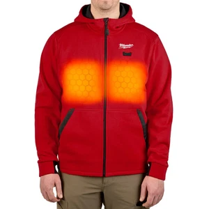 Milwaukee M200R-20L M12 12V Heated Hoodie - Red Large Comfortable Fit - Picture 1 of 12