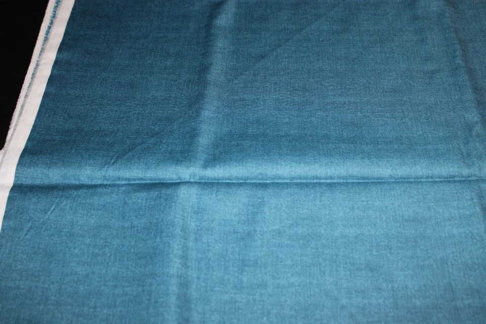 The Henley Studio Blue Linen Texture Cotton Fabric 2 Yards 44 Wide - Image 1 of 1