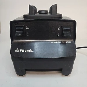 Vitamix VM0102 Frullatore Nero Turbo Blend Base Due Velocità Testato e Funzionante!  - Foto 1 di 3
