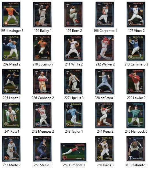 2024 Topps Chrome Base Singles #1-150 - Pick your card - Image 1 of 1